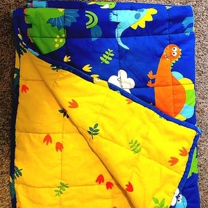 Children's Weighted Blanket. Dinosaur Print. 5 LBS.
